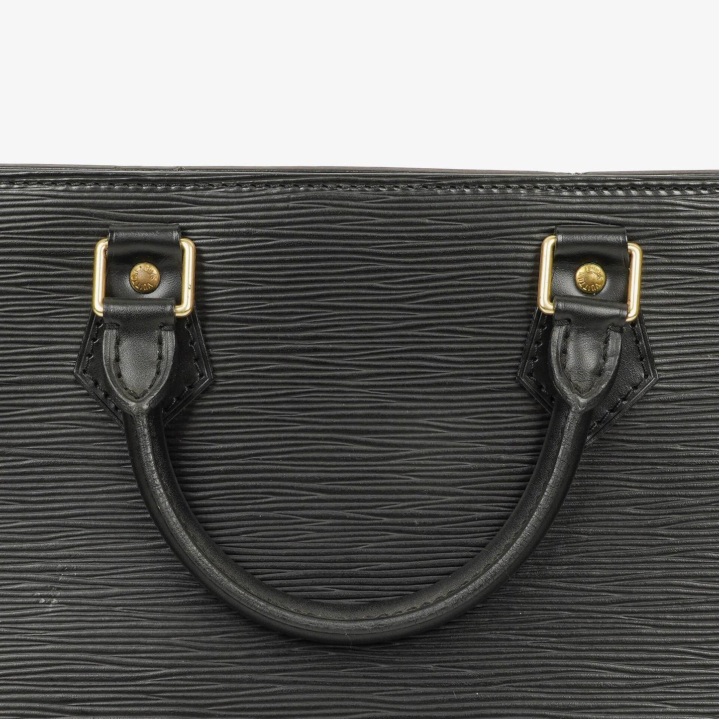 Louis Vuitton Triangle Black EPI Leather Handbag