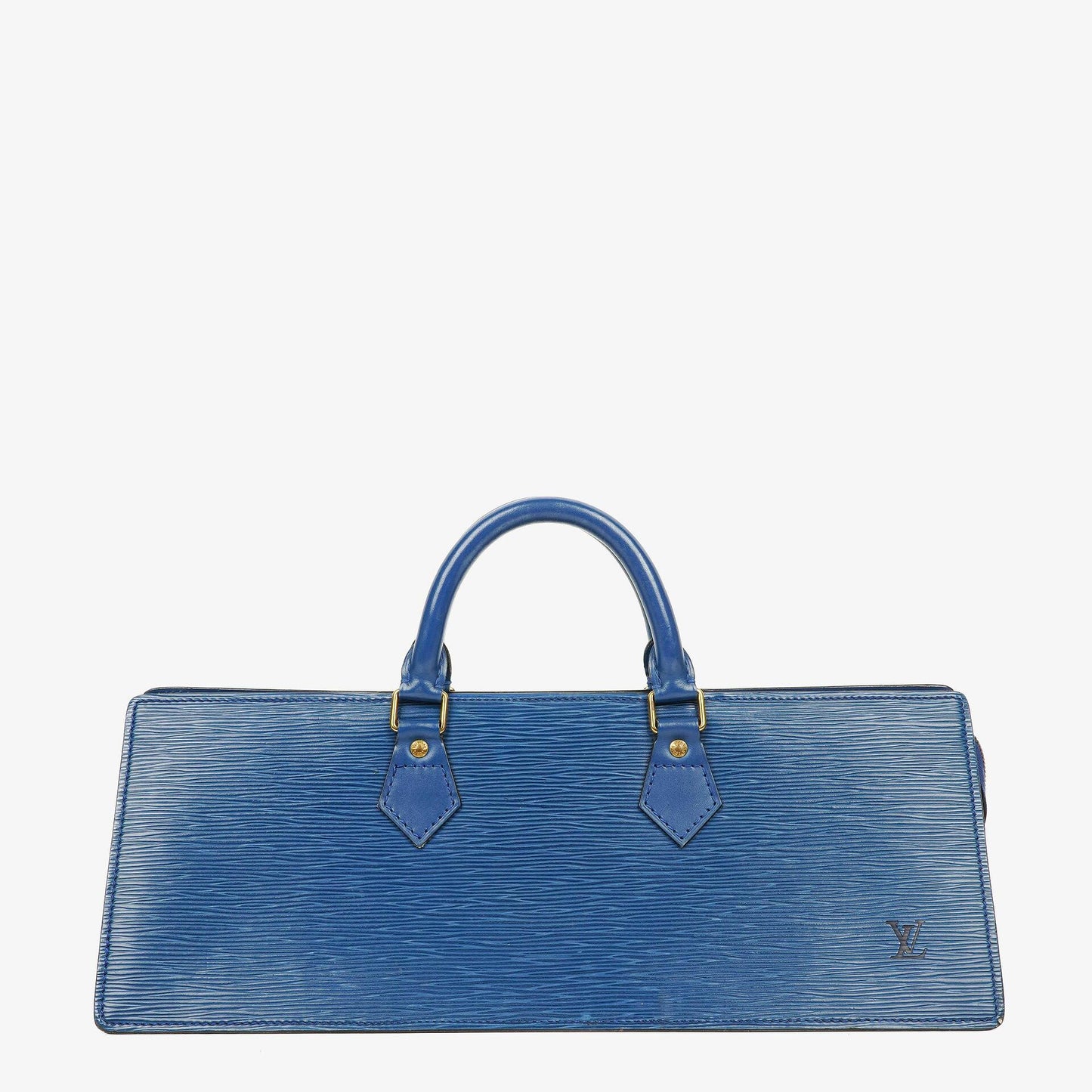 Louis Vuitton Triangle Blue EPI Leather Handbag