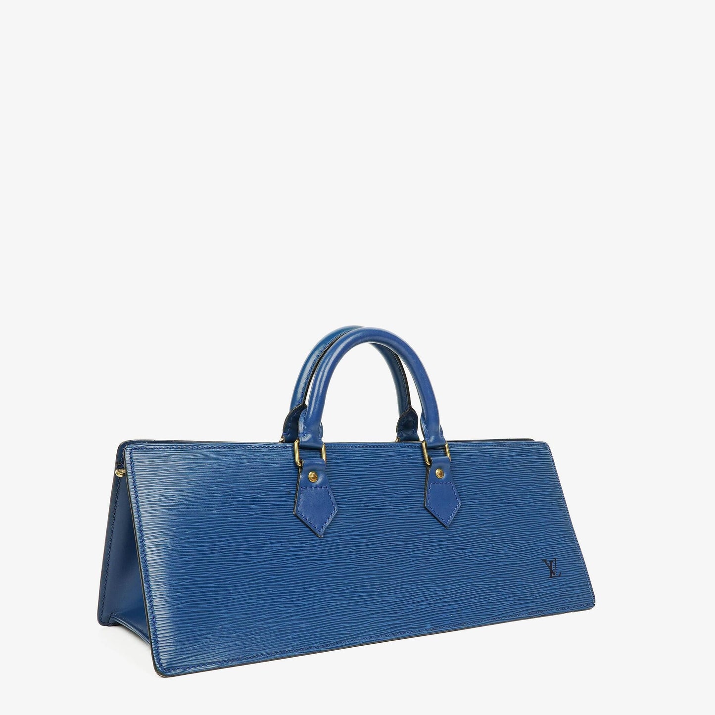 Louis Vuitton Triangle Blue EPI Leather Handbag
