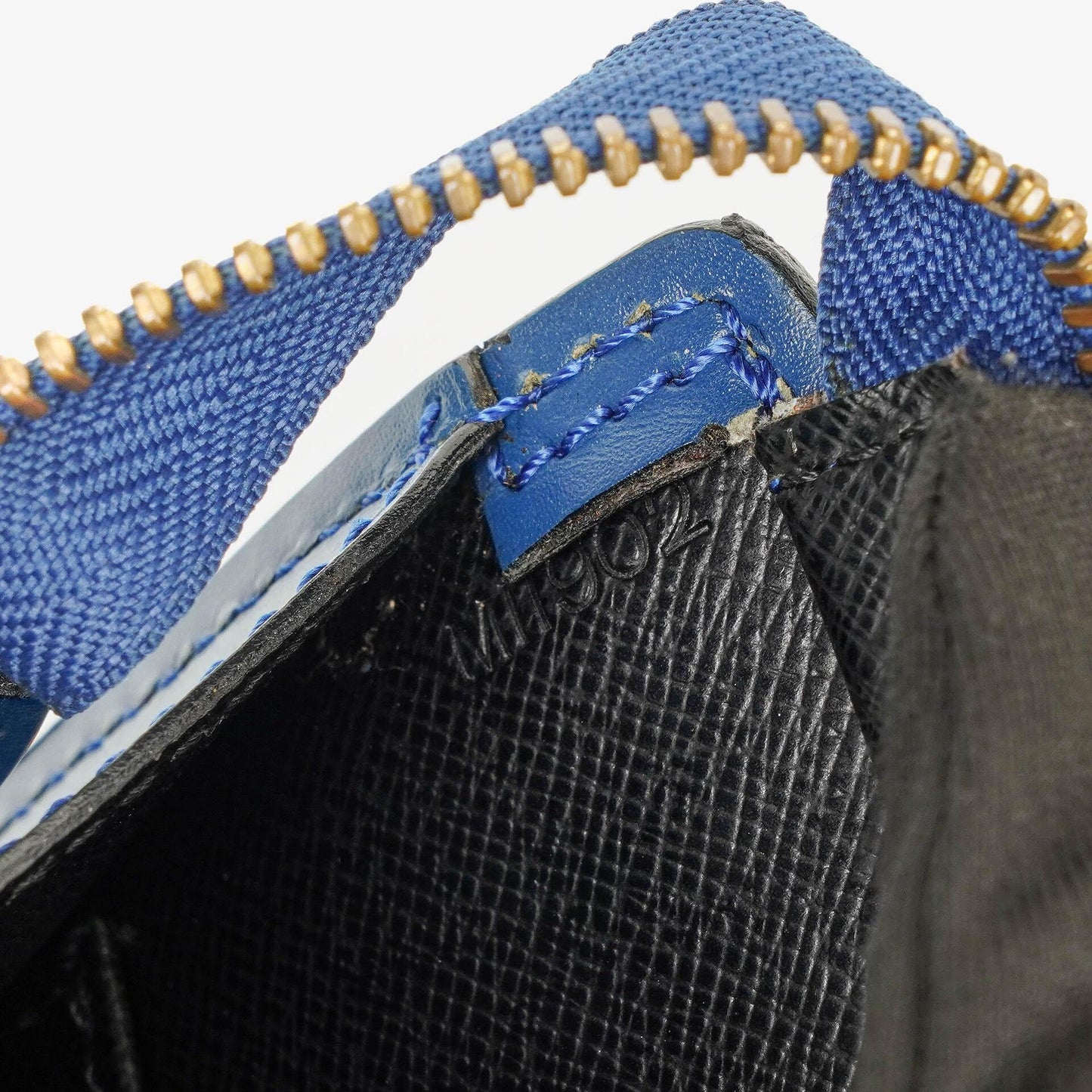 Louis Vuitton Triangle Blue EPI Leather Handbag