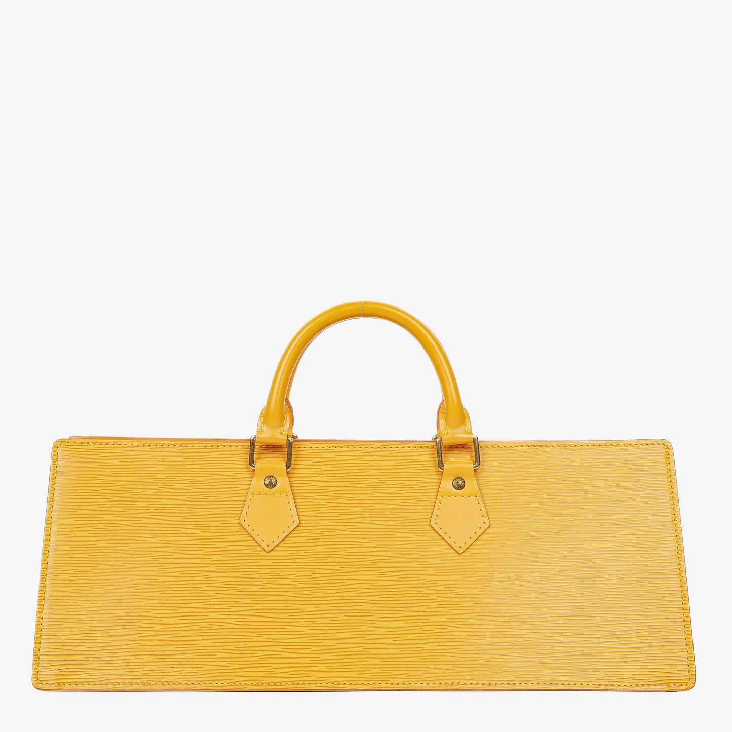 Louis Vuitton Triangle Yellow EPI Leather Handbag