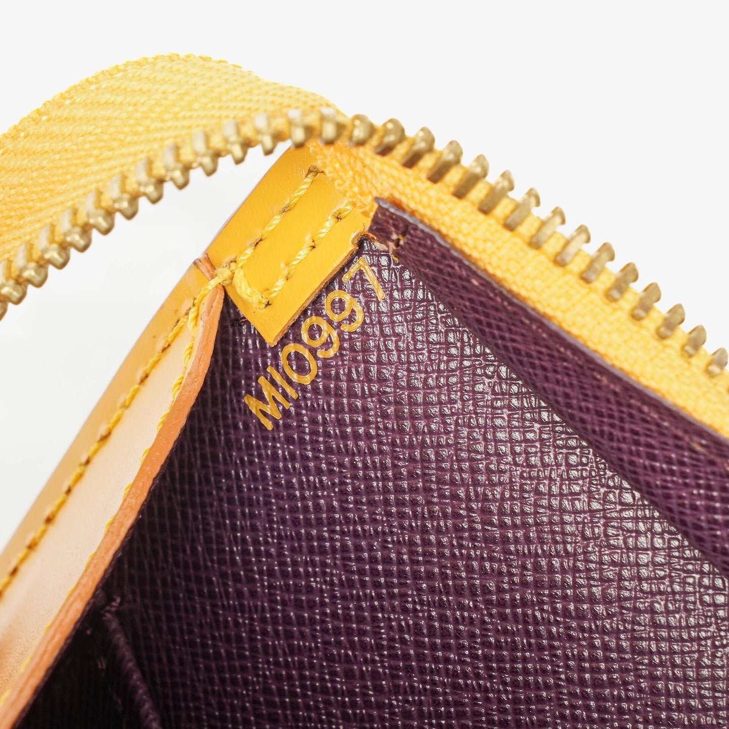Louis Vuitton Triangle Yellow EPI Leather Handbag