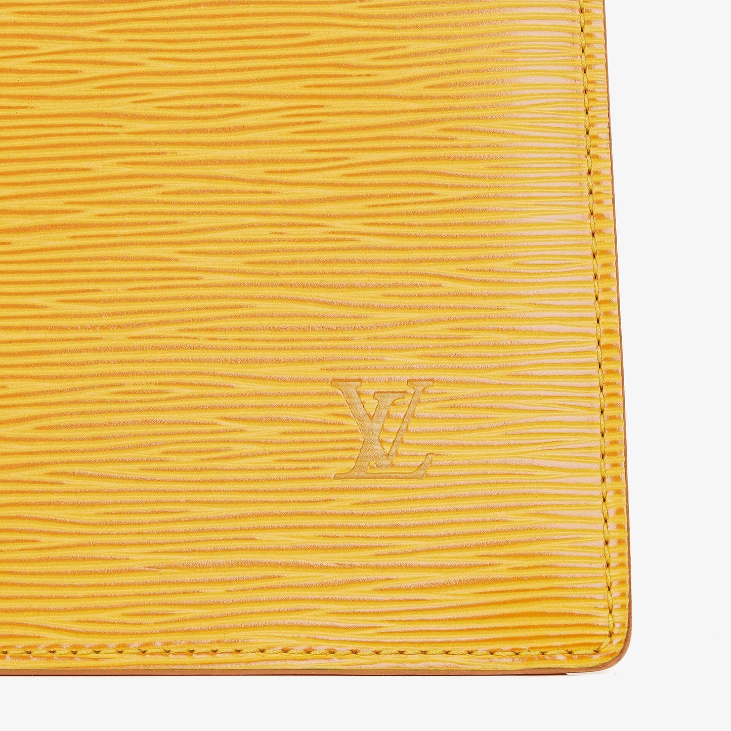 Louis Vuitton Triangle Yellow EPI Leather Handbag