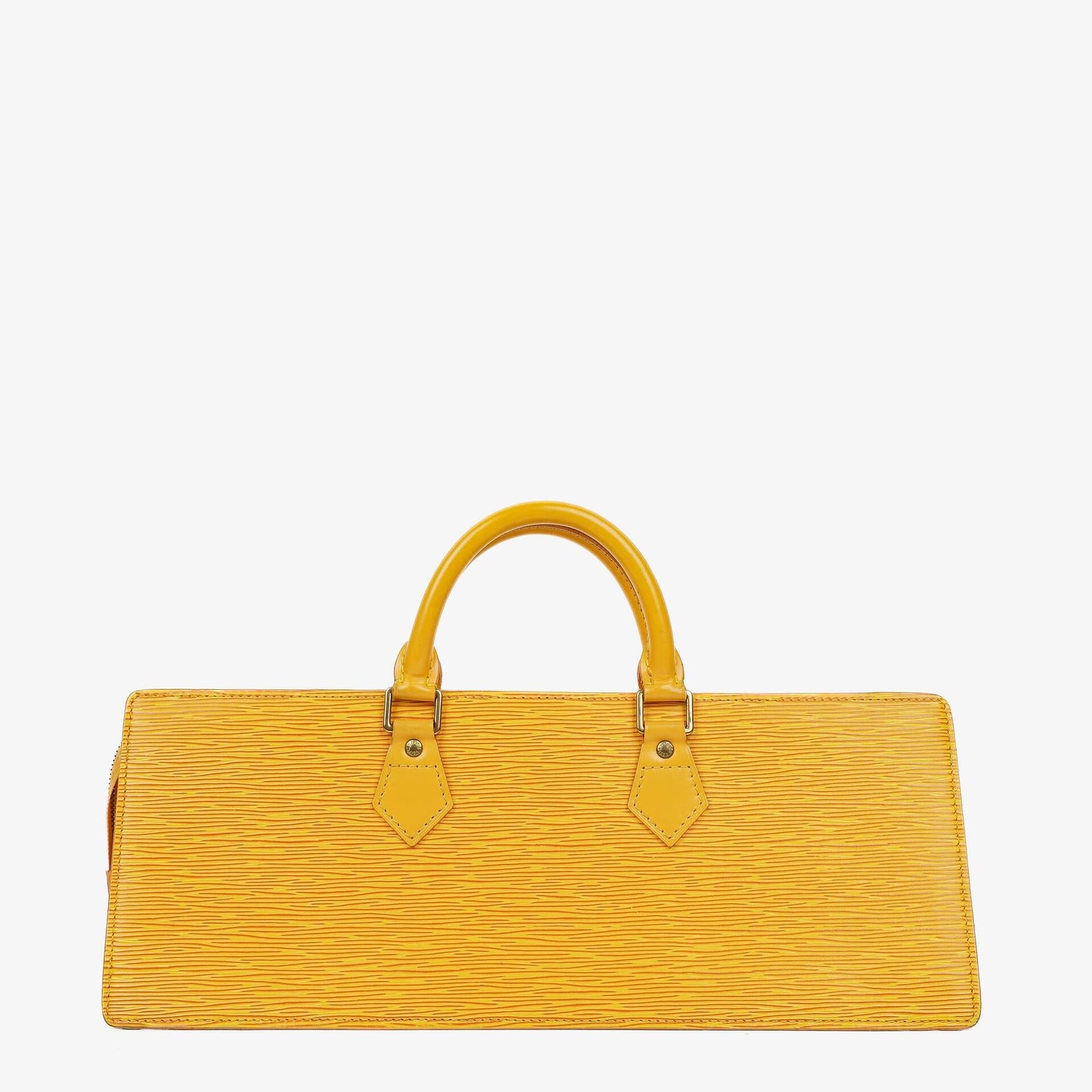 Louis Vuitton Triangle Yellow EPI Leather Handbag