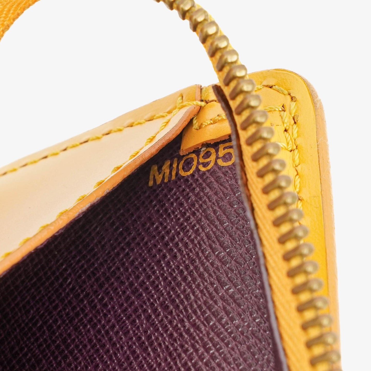 Louis Vuitton Triangle Yellow EPI Leather Handbag
