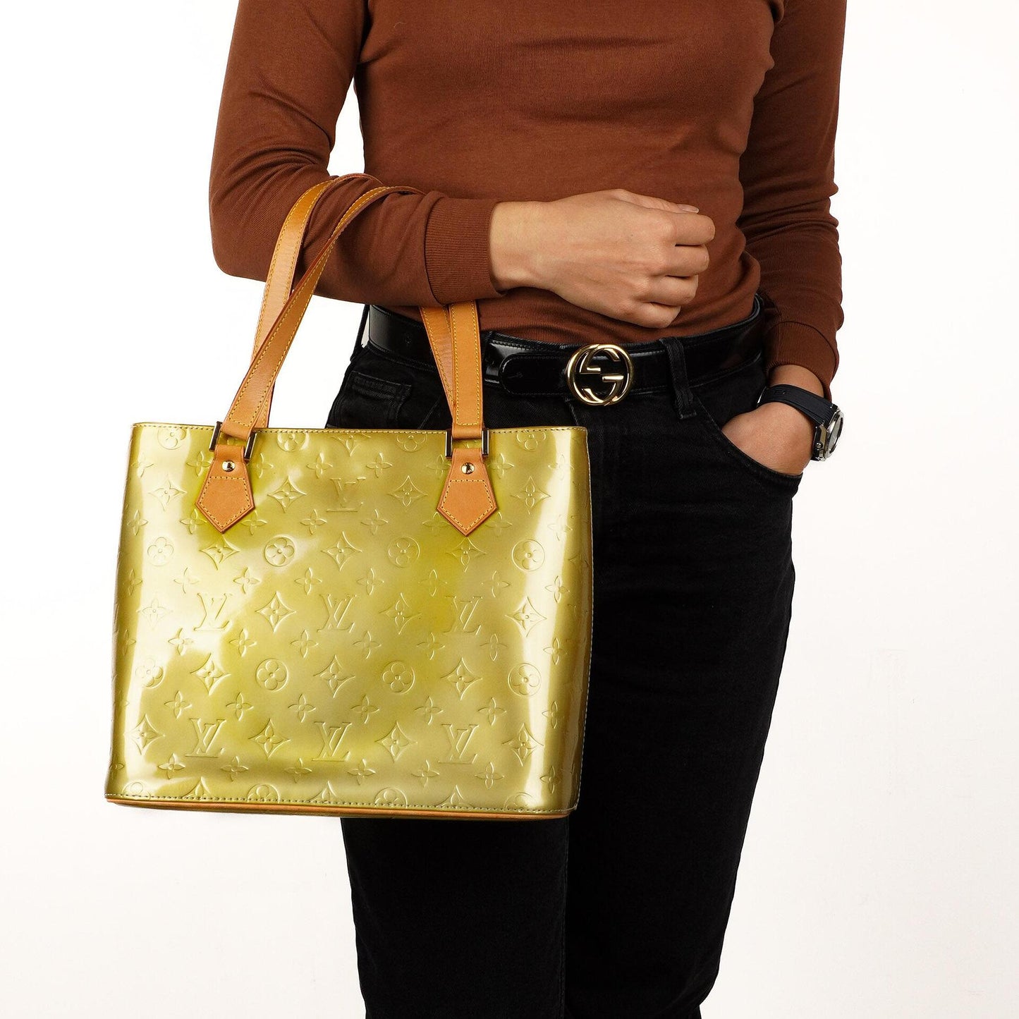 Louis Vuitton Vernis Houston Shoulder Bag