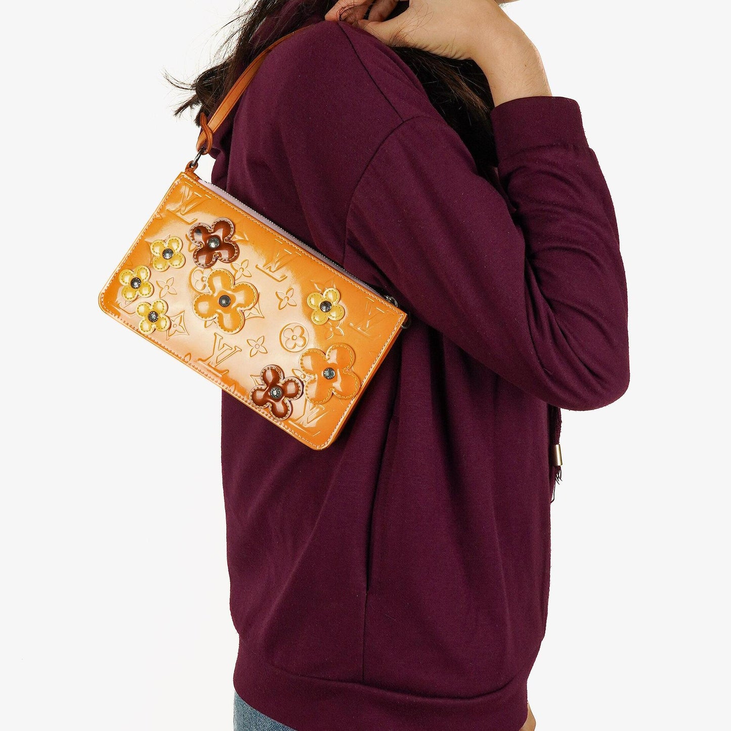 Louis Vuitton Vernis Lexington Fleurs Pochette