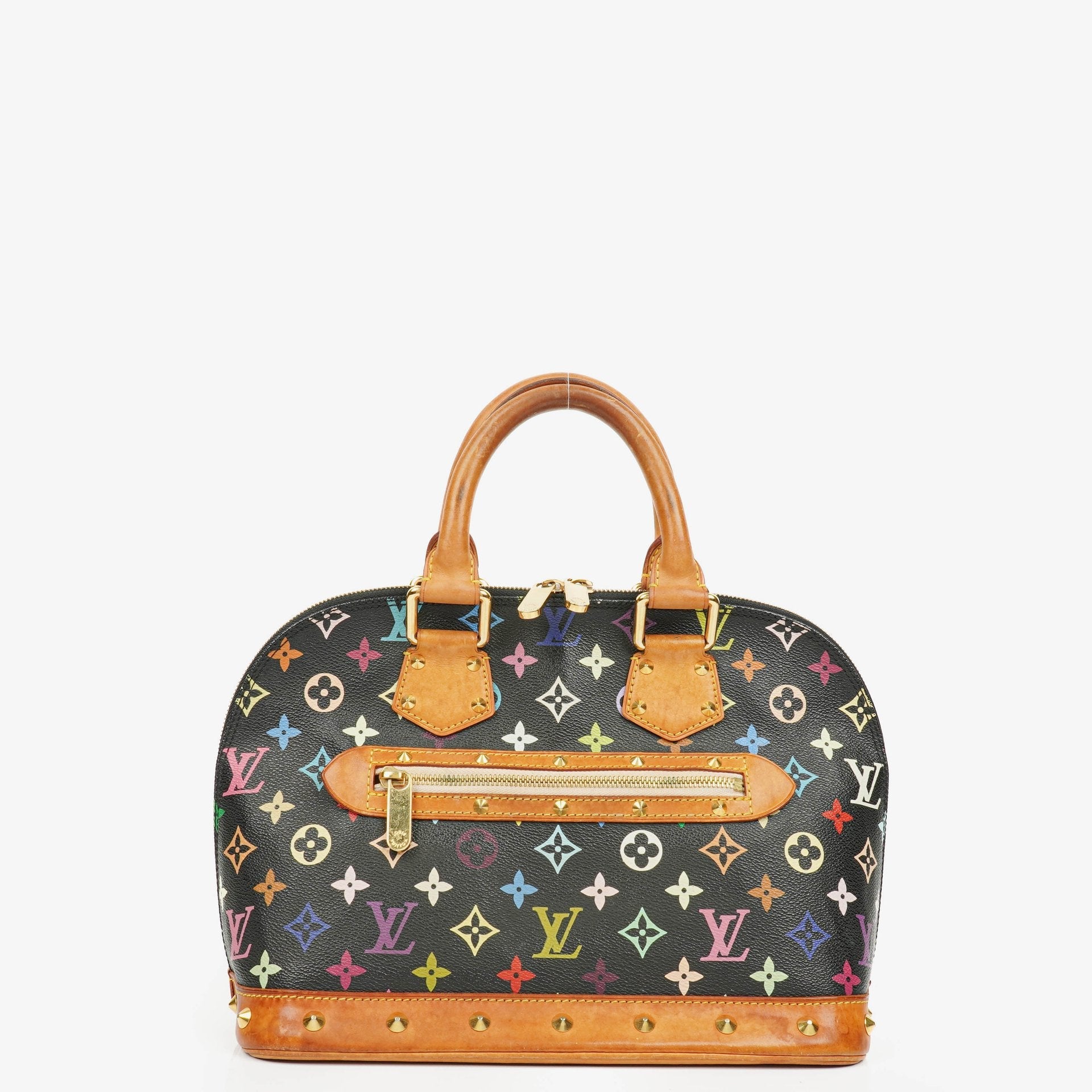 Louis Vuitton x Takashi Murakami Alma PM Black Monogram Multicolor Bag