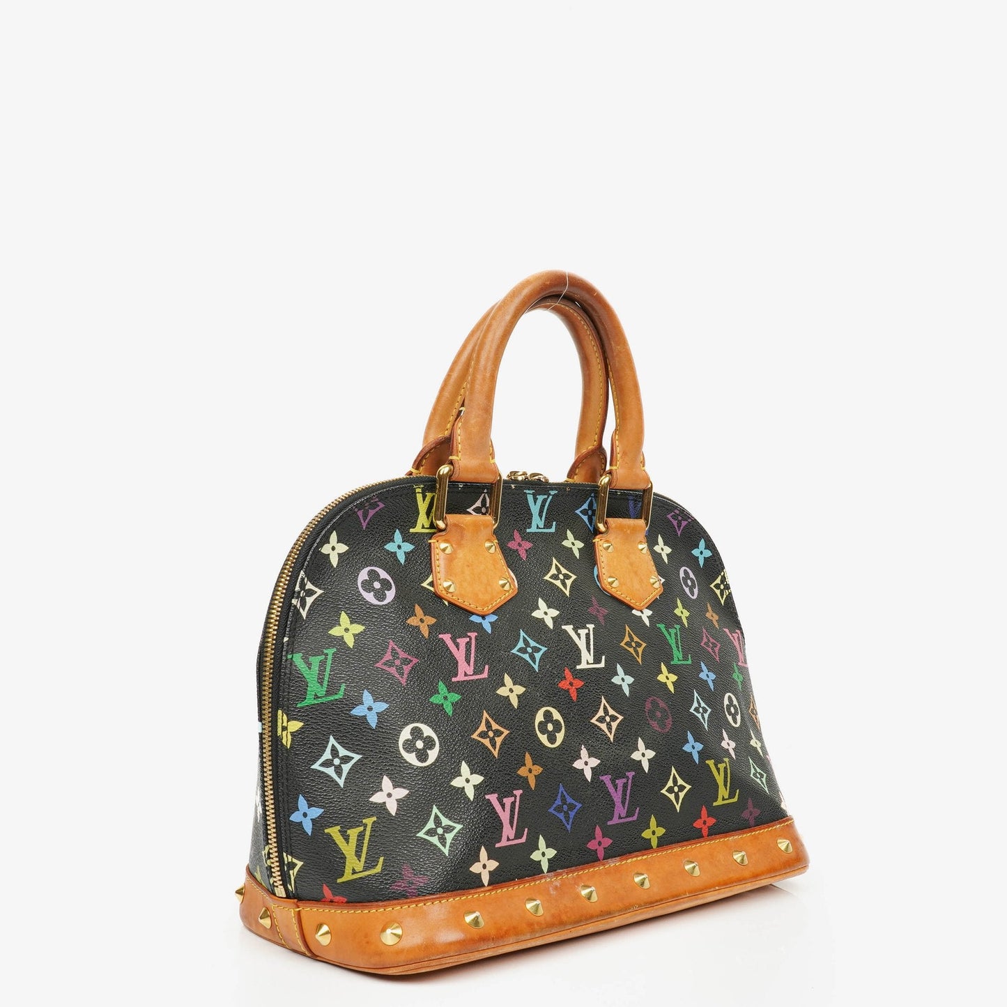 Louis Vuitton x Takashi Murakami Alma PM Black Monogram Multicolor Bag