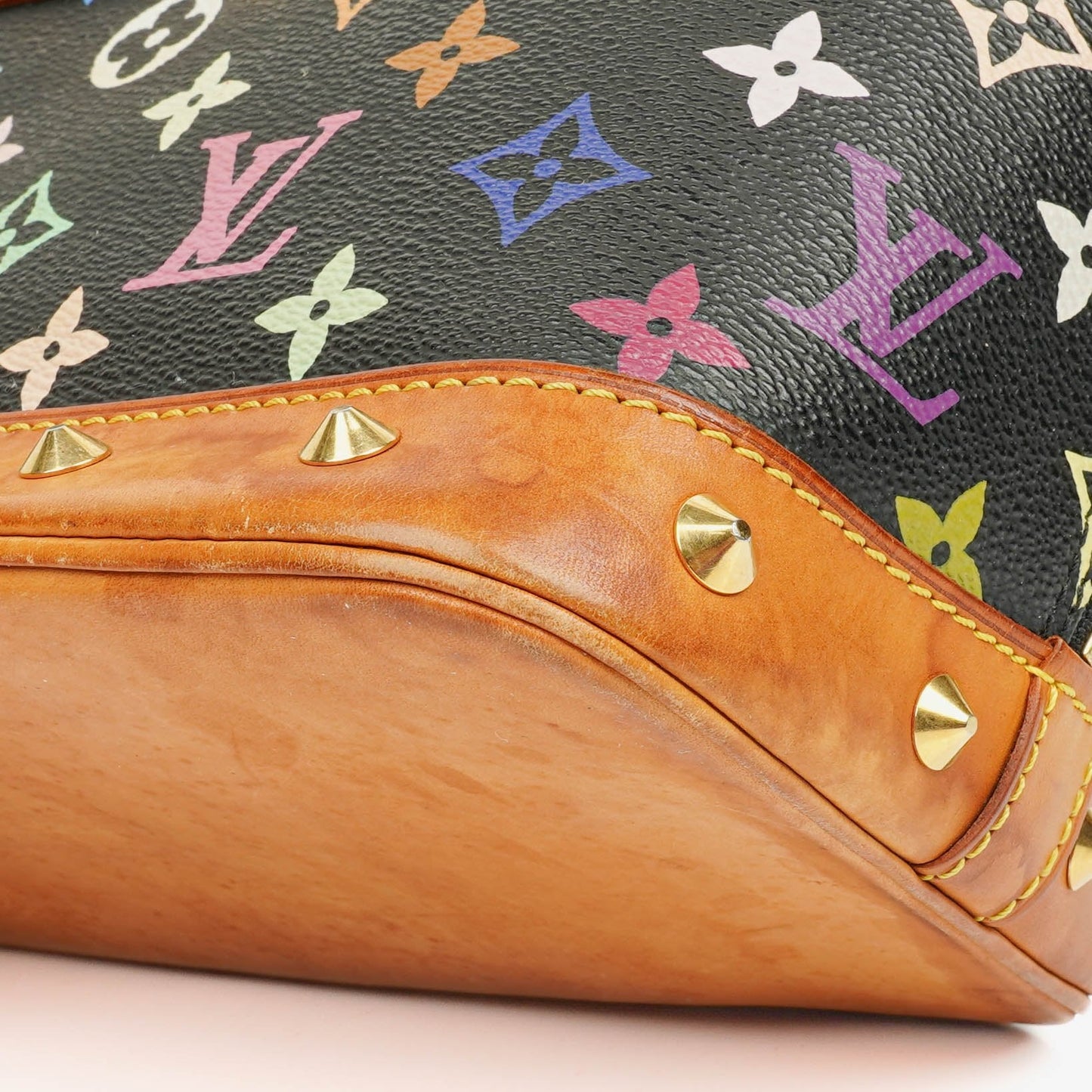 Louis Vuitton x Takashi Murakami Alma PM Black Monogram Multicolor Bag