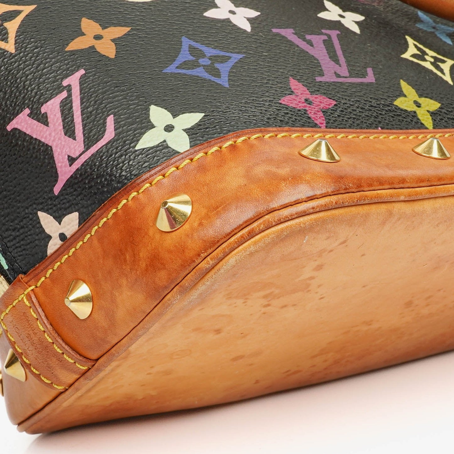 Louis Vuitton x Takashi Murakami Alma PM Black Monogram Multicolor Bag
