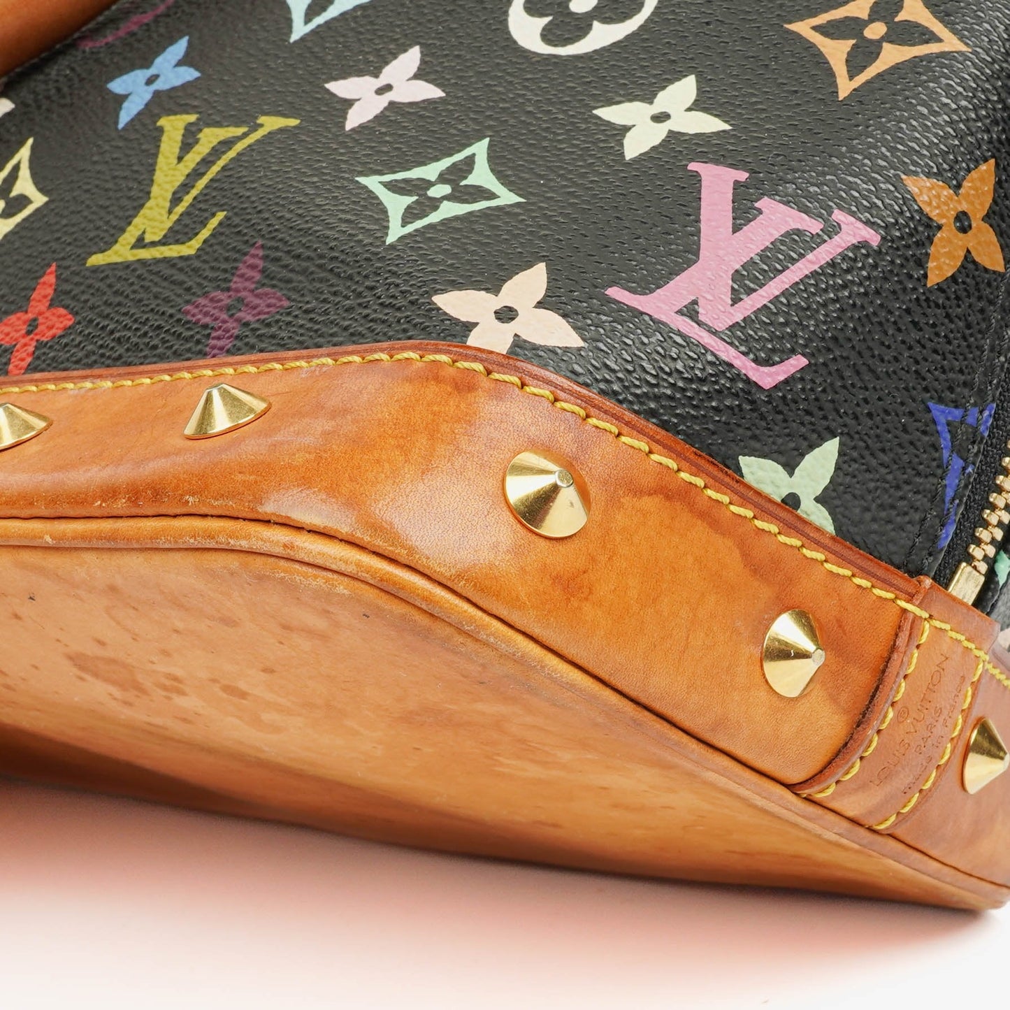 Louis Vuitton x Takashi Murakami Alma PM Black Monogram Multicolor Bag