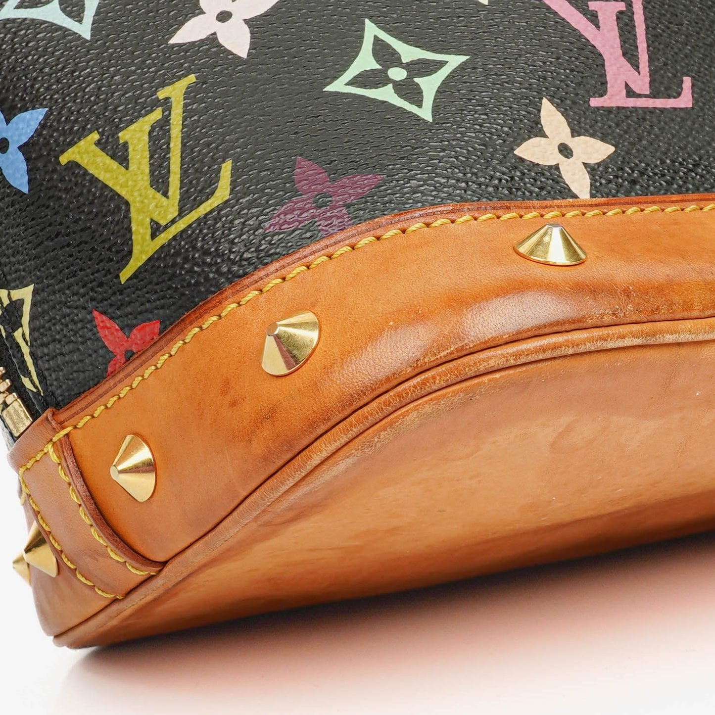 Louis Vuitton x Takashi Murakami Alma PM Black Monogram Multicolor Bag