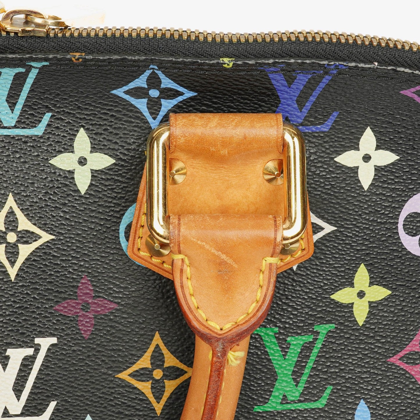 Louis Vuitton x Takashi Murakami Alma PM Black Monogram Multicolor Bag