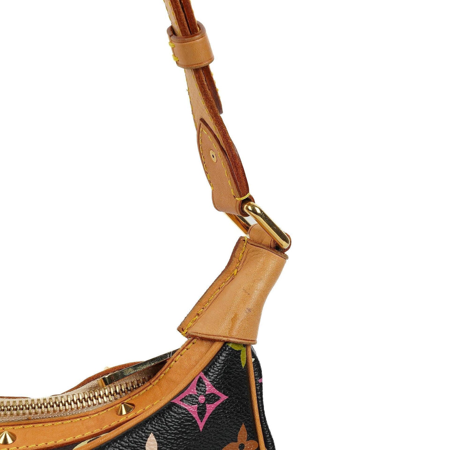 Louis Vuitton x Takashi Murakami Boulogne Black Monogram Multicolore Canvas Shoulder Bag