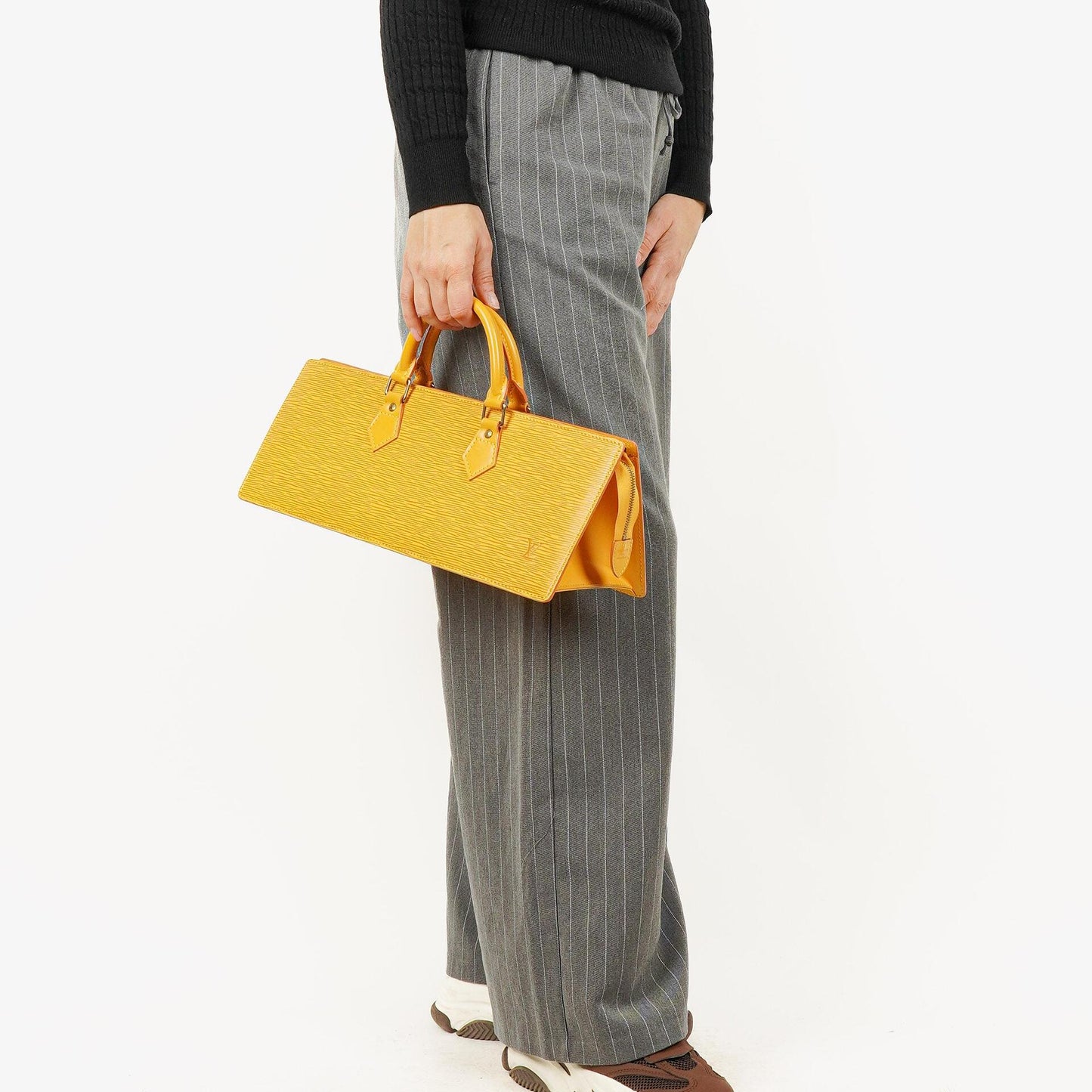 Louis Vuitton Yellow EPI Leather Sac Triangle Bag