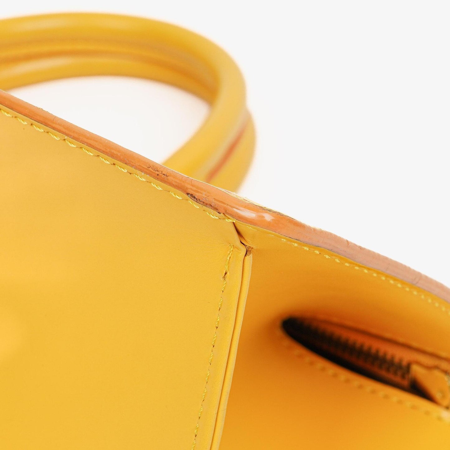 Louis Vuitton Yellow EPI Leather Sac Triangle Bag