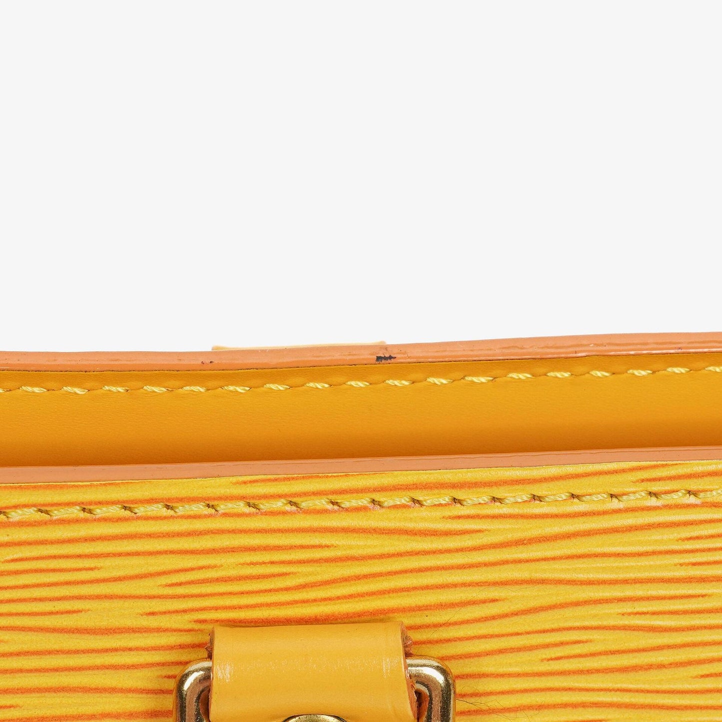 Louis Vuitton Yellow EPI Leather Sac Triangle Bag