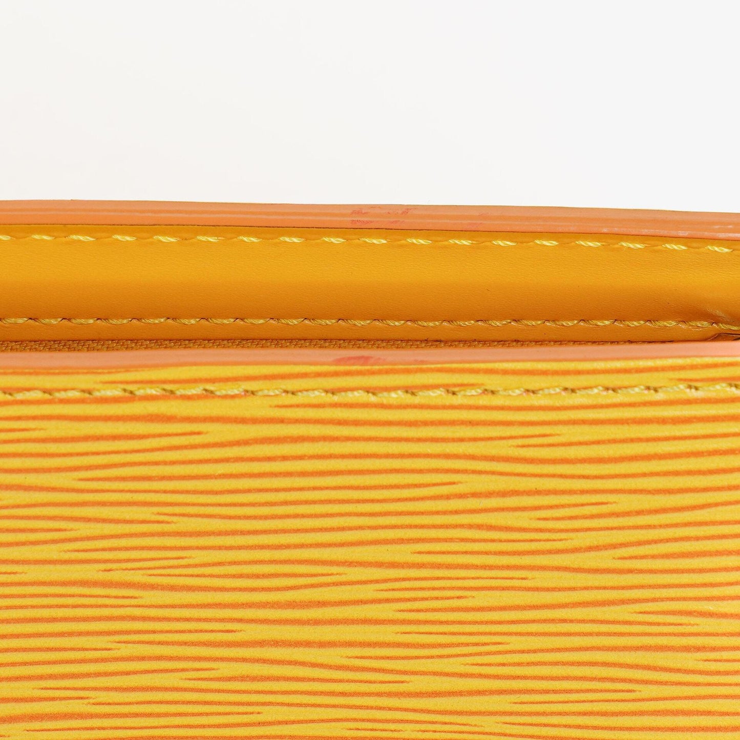 Louis Vuitton Yellow EPI Leather Sac Triangle Bag