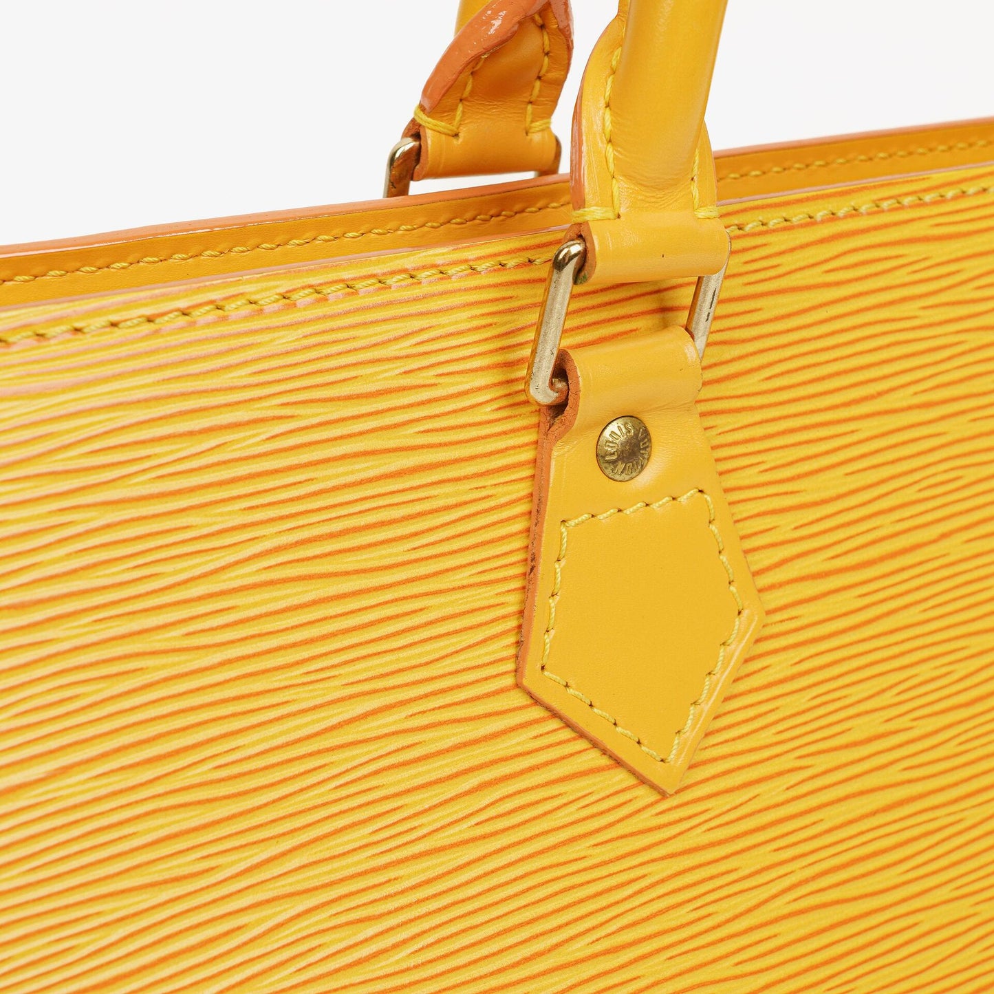 Louis Vuitton Yellow EPI Leather Sac Triangle Bag