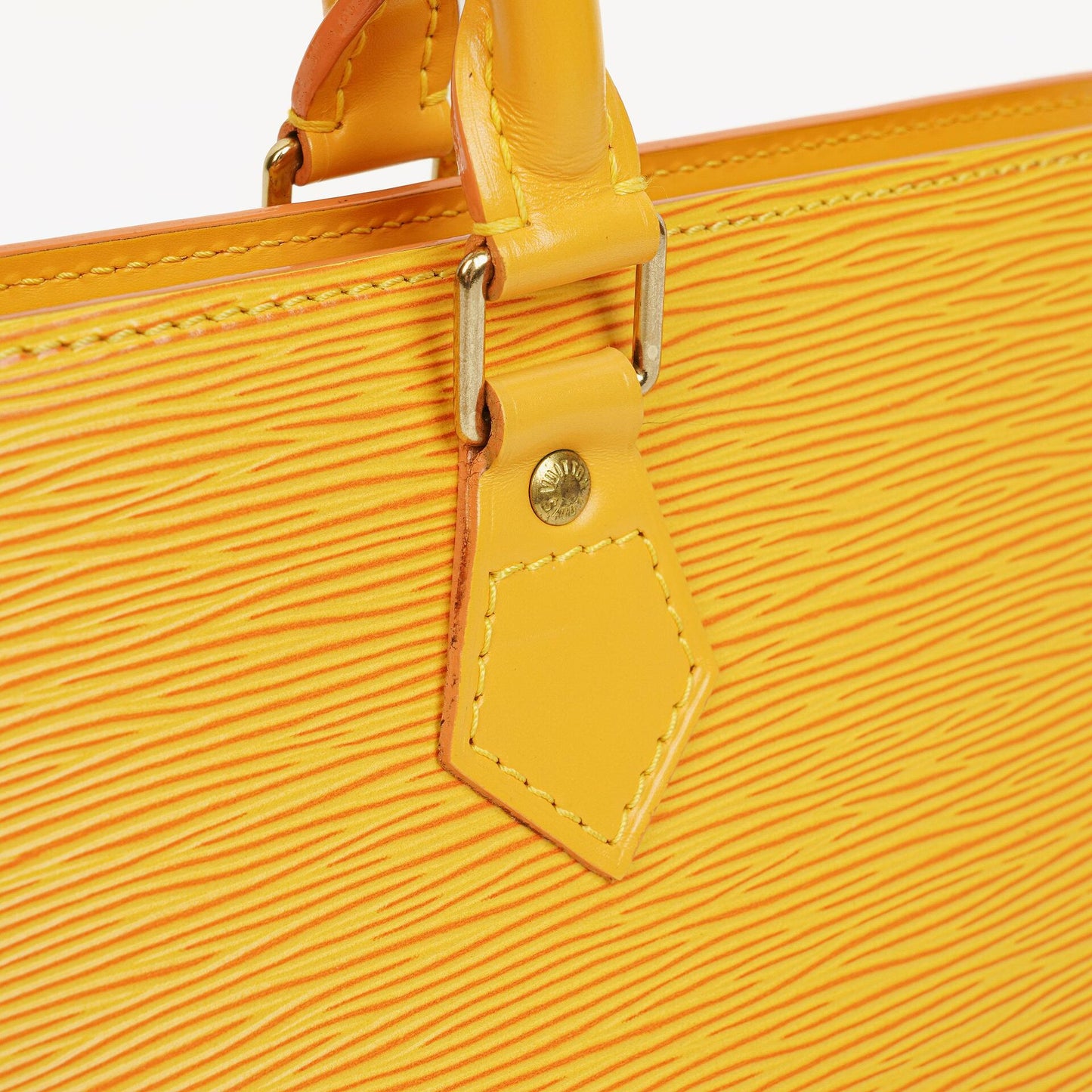 Louis Vuitton Yellow EPI Leather Sac Triangle Bag