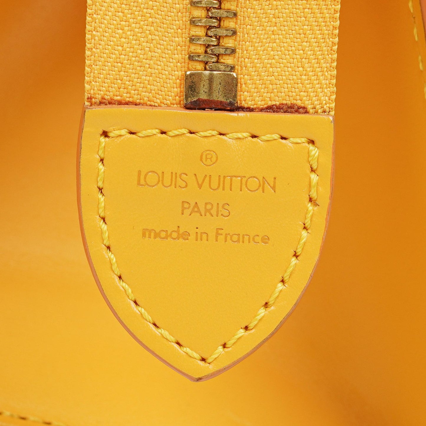 Louis Vuitton Yellow EPI Leather Sac Triangle Bag