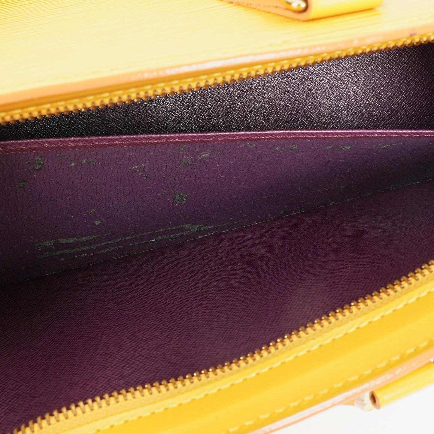 Louis Vuitton Yellow EPI Leather Sac Triangle Bag