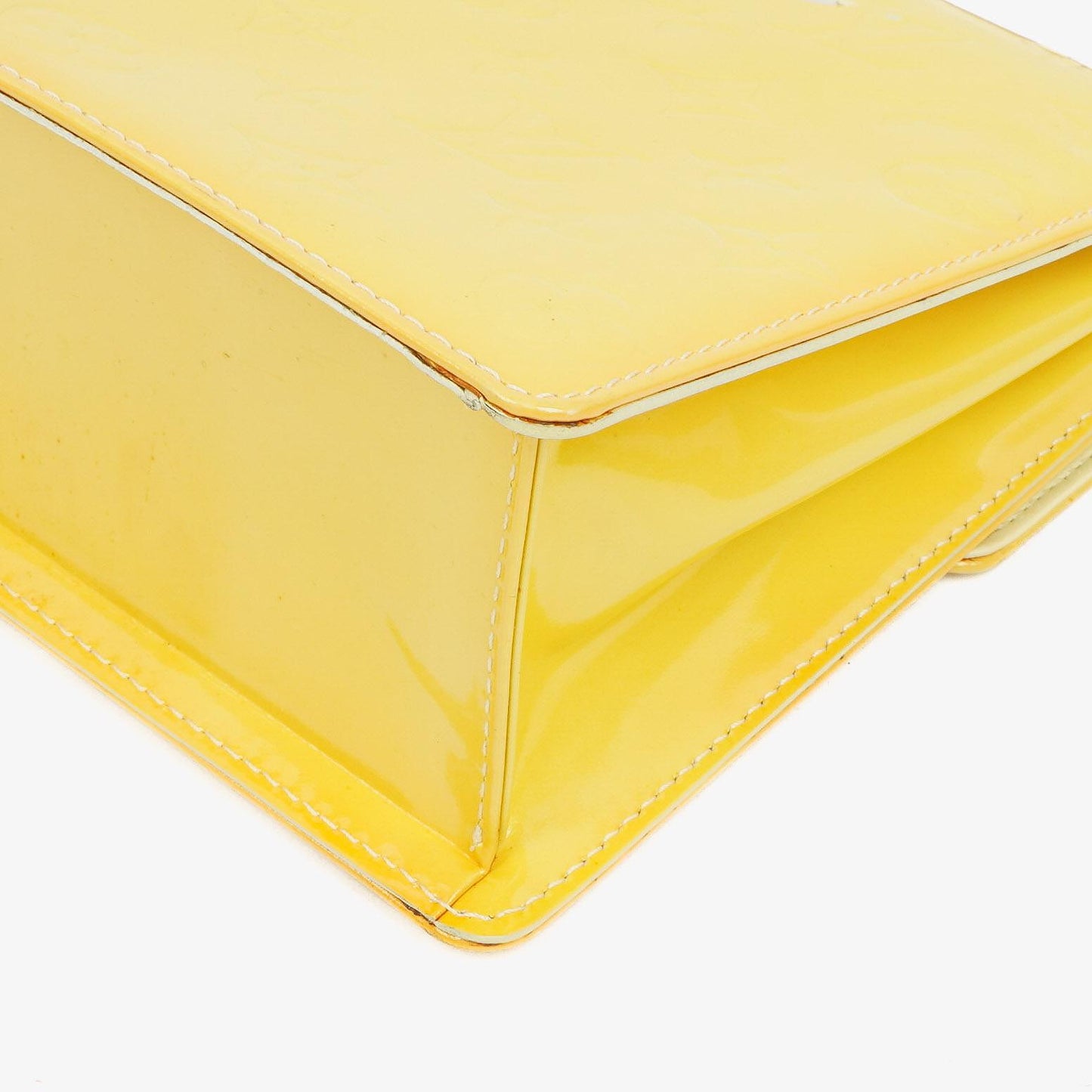 Louis Vuitton Yellow Monogram Vernis Spring Street Top Handle Bag