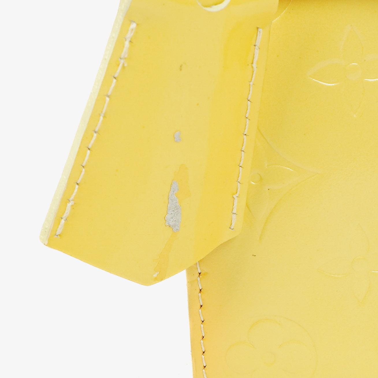 Louis Vuitton Yellow Monogram Vernis Spring Street Top Handle Bag