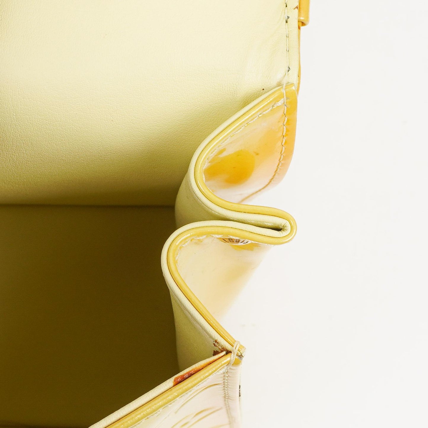 Louis Vuitton Yellow Monogram Vernis Spring Street Top Handle Bag
