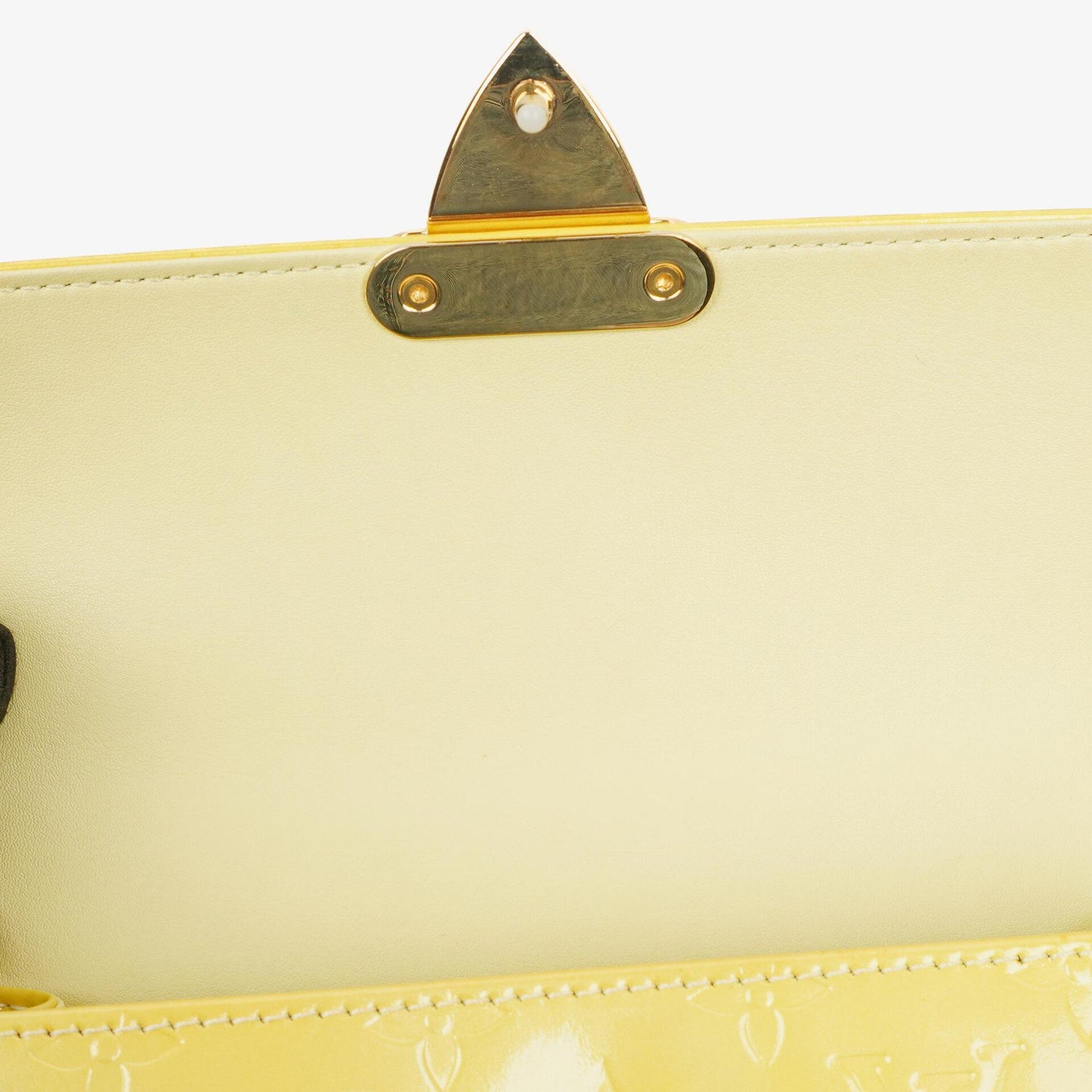 Louis Vuitton Yellow Monogram Vernis Spring Street Top Handle Bag
