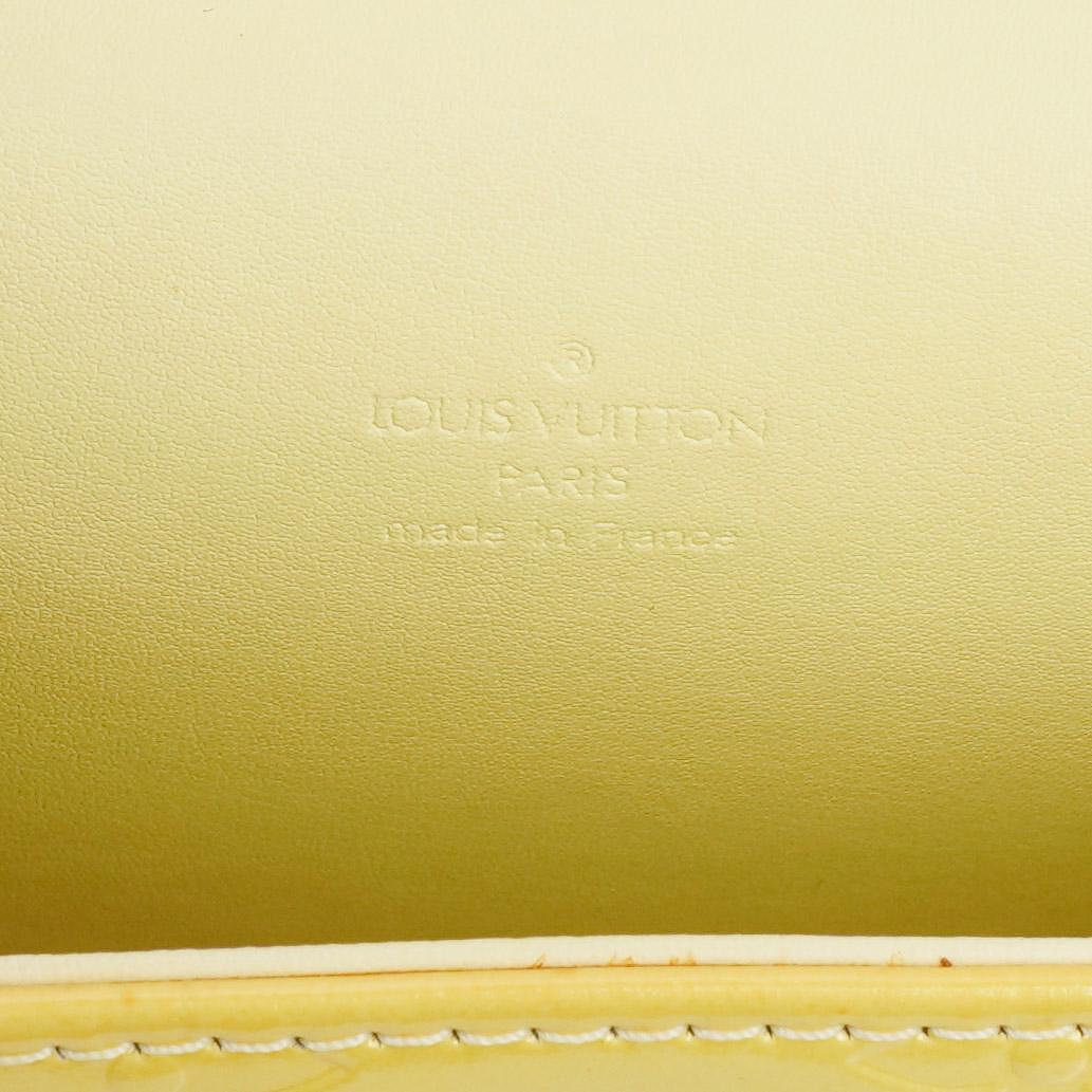 Louis Vuitton Yellow Monogram Vernis Spring Street Top Handle Bag