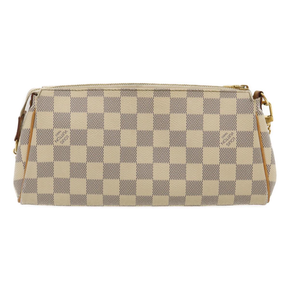 LOUIS VUITTON Damier Azur Eva 2Way Shoulder Hand Pouch N55214 LV Auth lt415