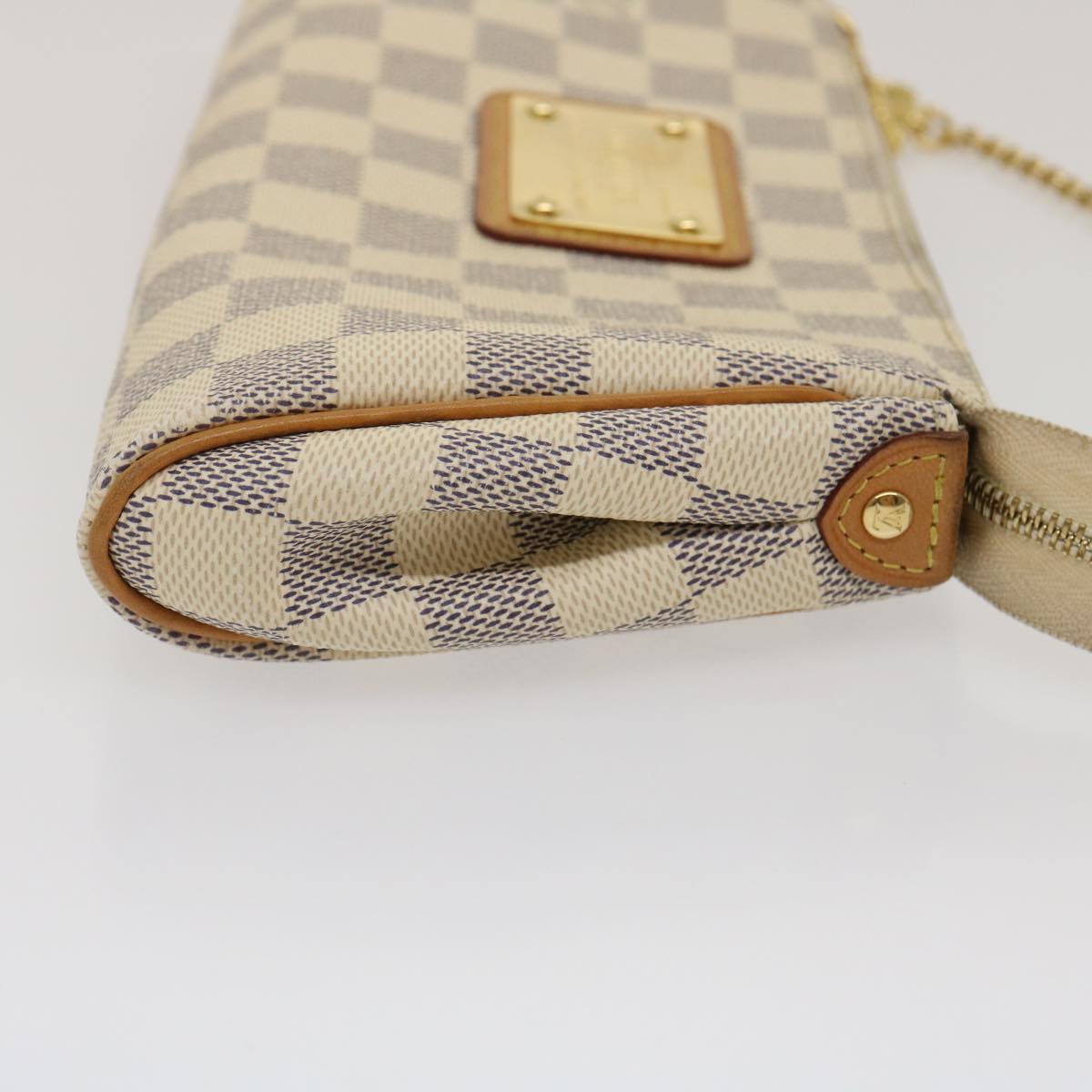 LOUIS VUITTON Damier Azur Eva 2Way Shoulder Hand Pouch N55214 LV Auth lt415
