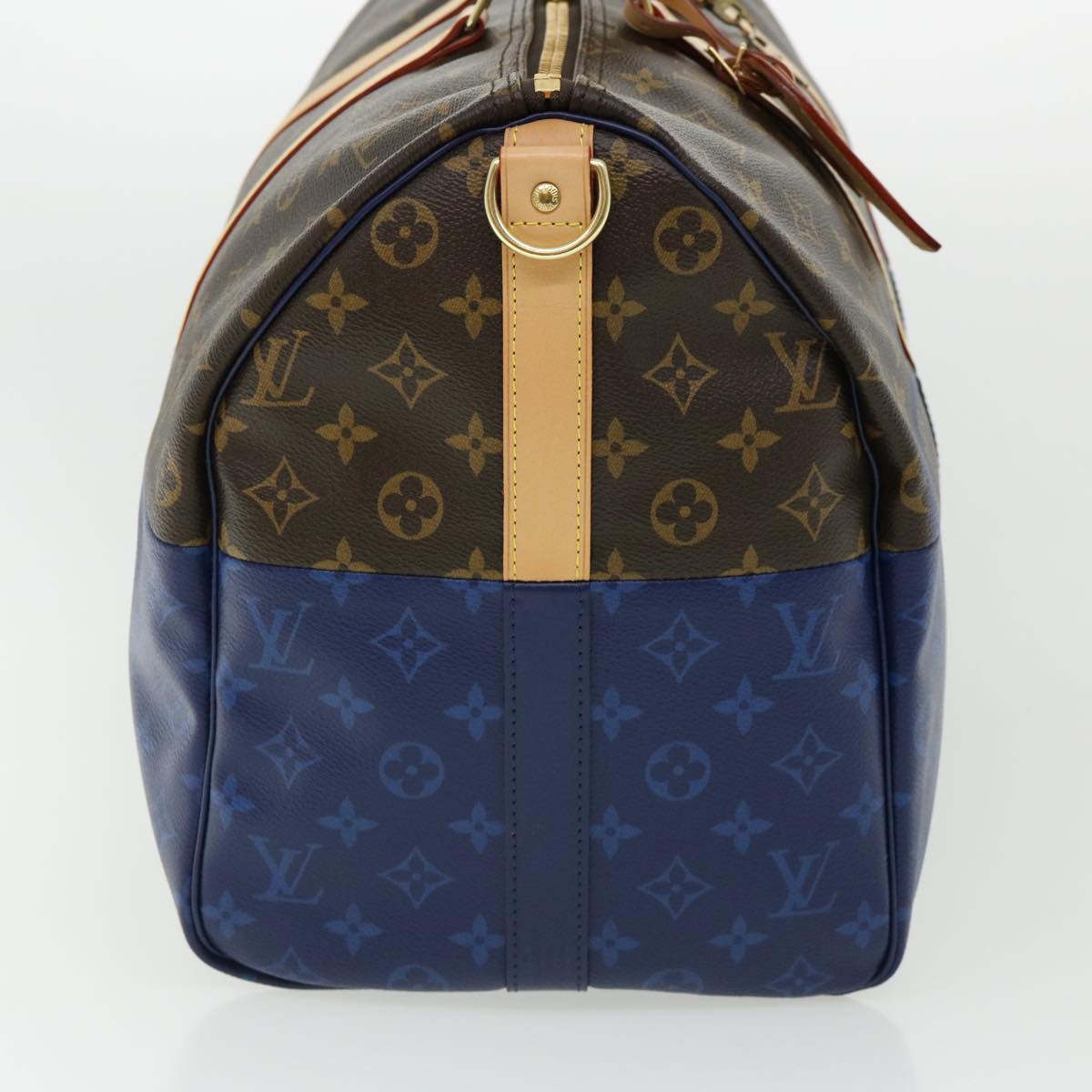 LOUIS VUITTON Monogram split Keepall Bandouliere 50 Boston Bag M43861 lt643A