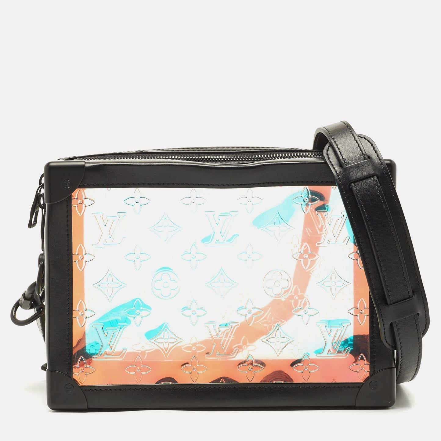 LOUIS VUITTON Black Monogram Prism Legacy Soft Trunk Bag
