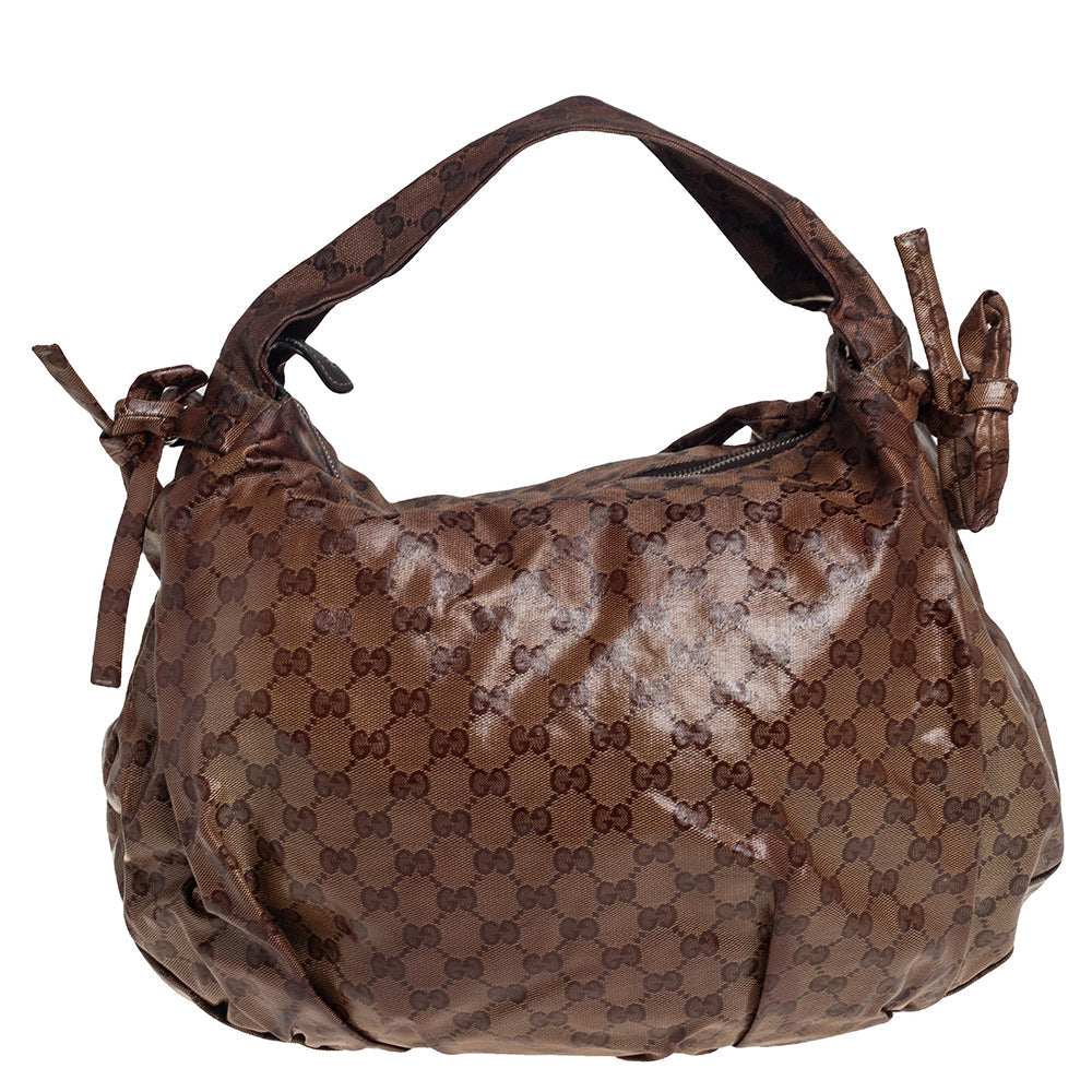 Gucci Beige Canvas Shoulder Bag Style 2