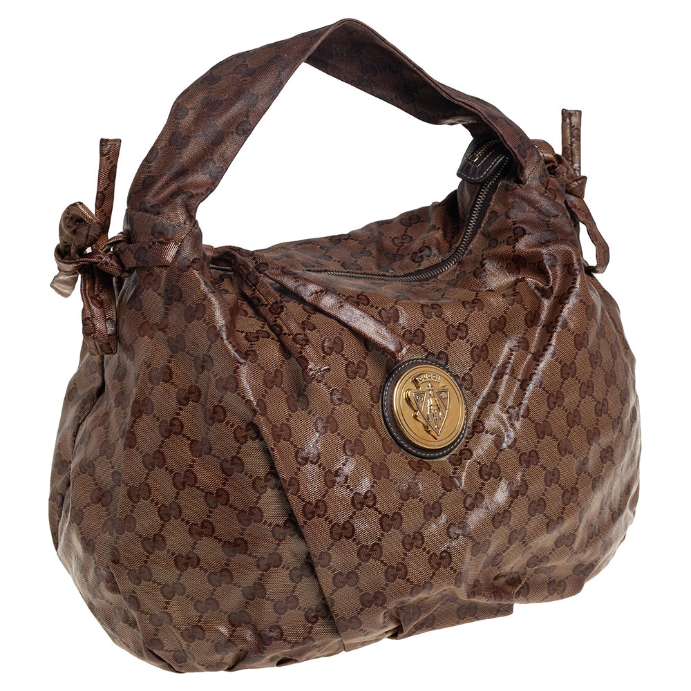Gucci Beige Canvas Shoulder Bag Style 2