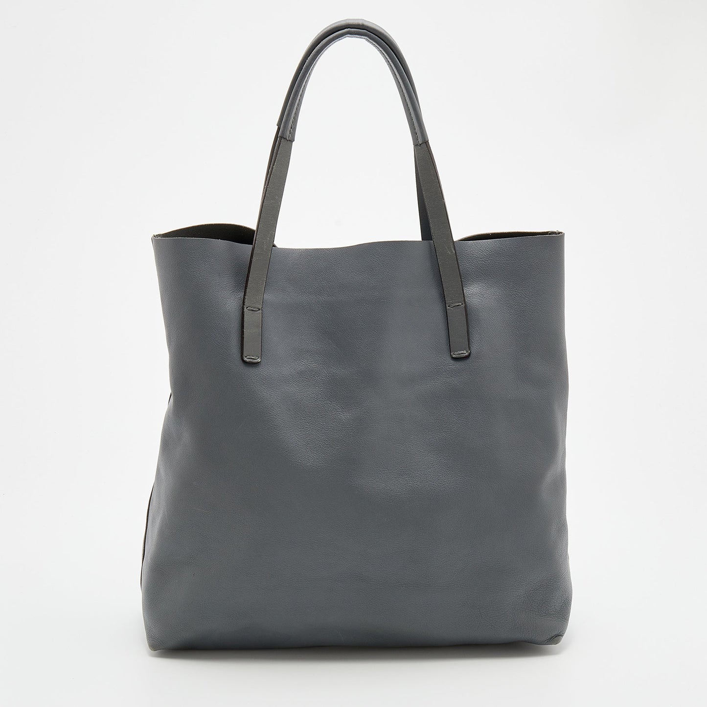 Gucci Horsebit Grey Leather Tote