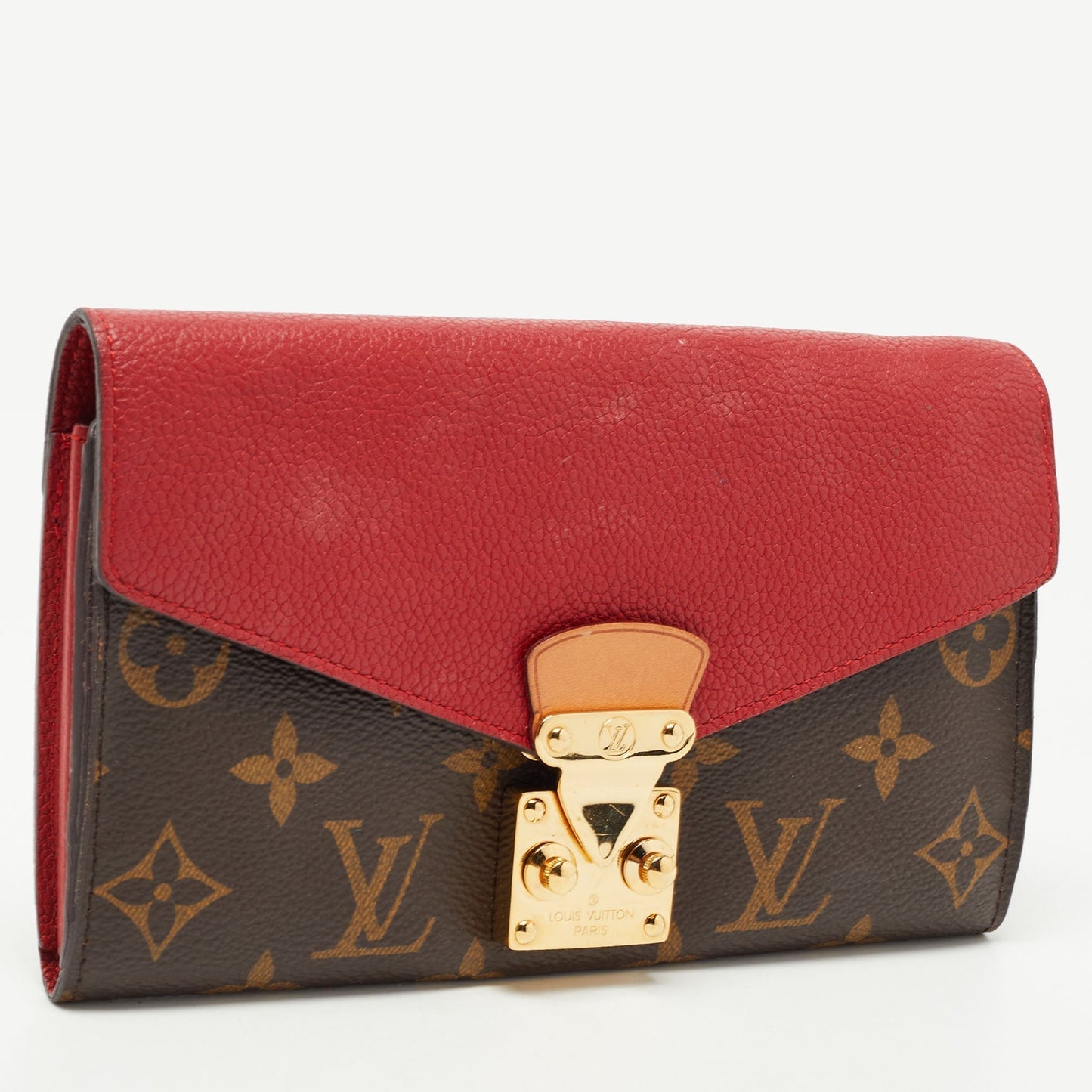 LOUIS VUITTON Cherry Monogram Canvas and Leather Pallas Wallet