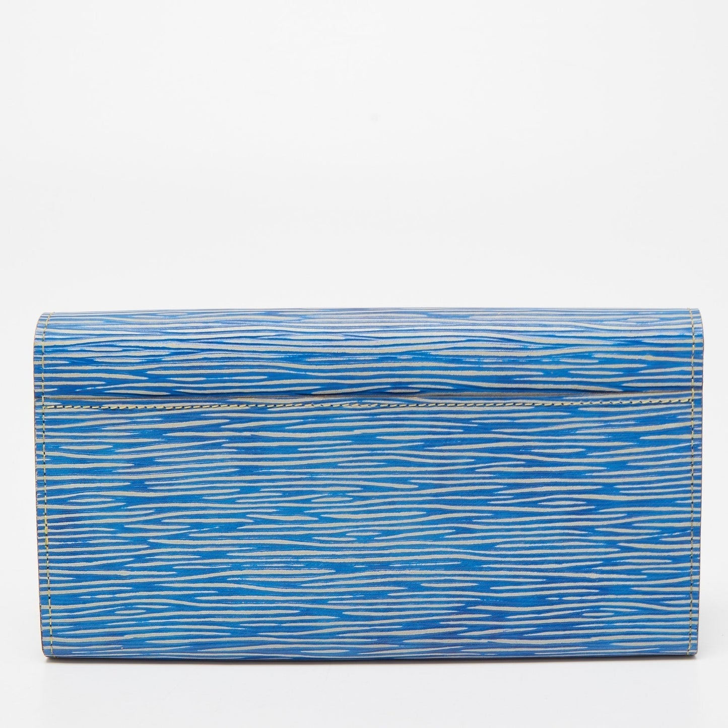 LOUIS VUITTON Denim Epi Leather Sarah Wallet