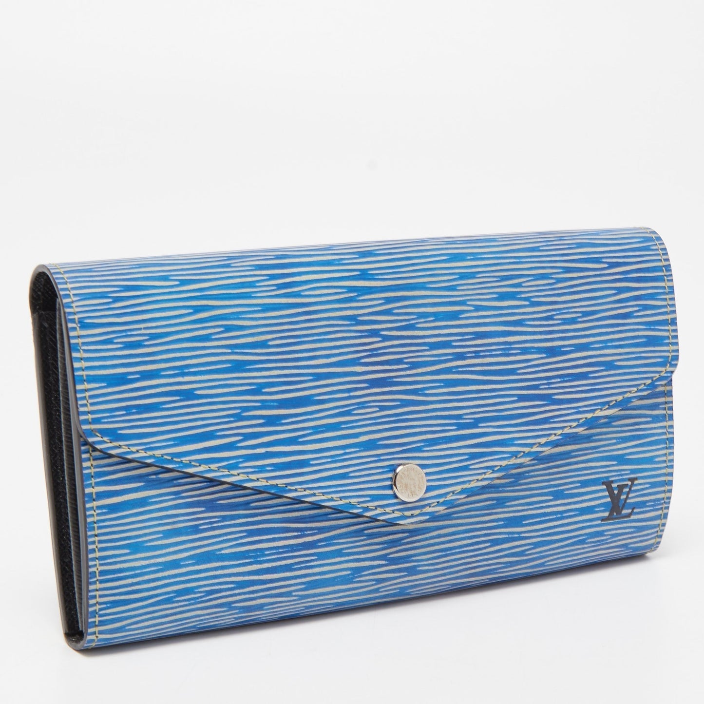 LOUIS VUITTON Denim Epi Leather Sarah Wallet
