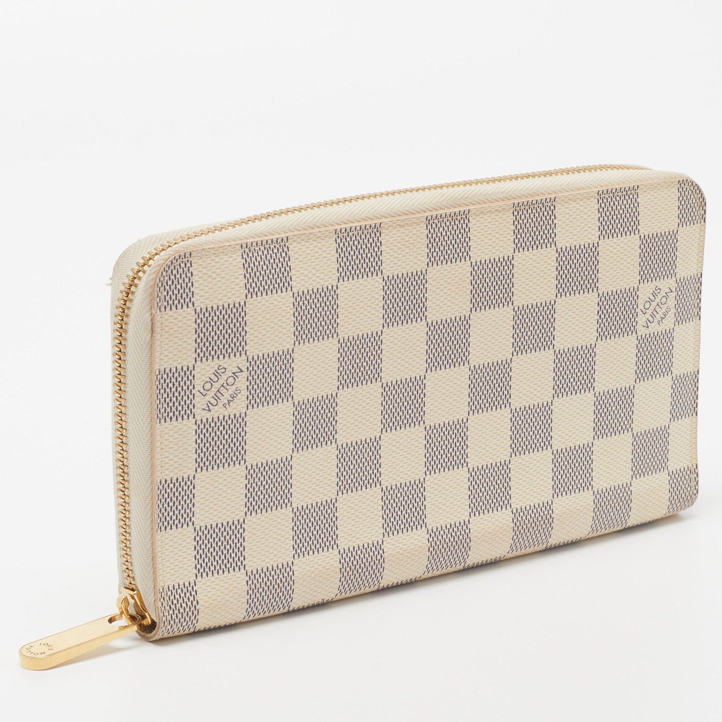 LOUIS VUITTON Damier Azur Canvas Zippy Organizer Wallet