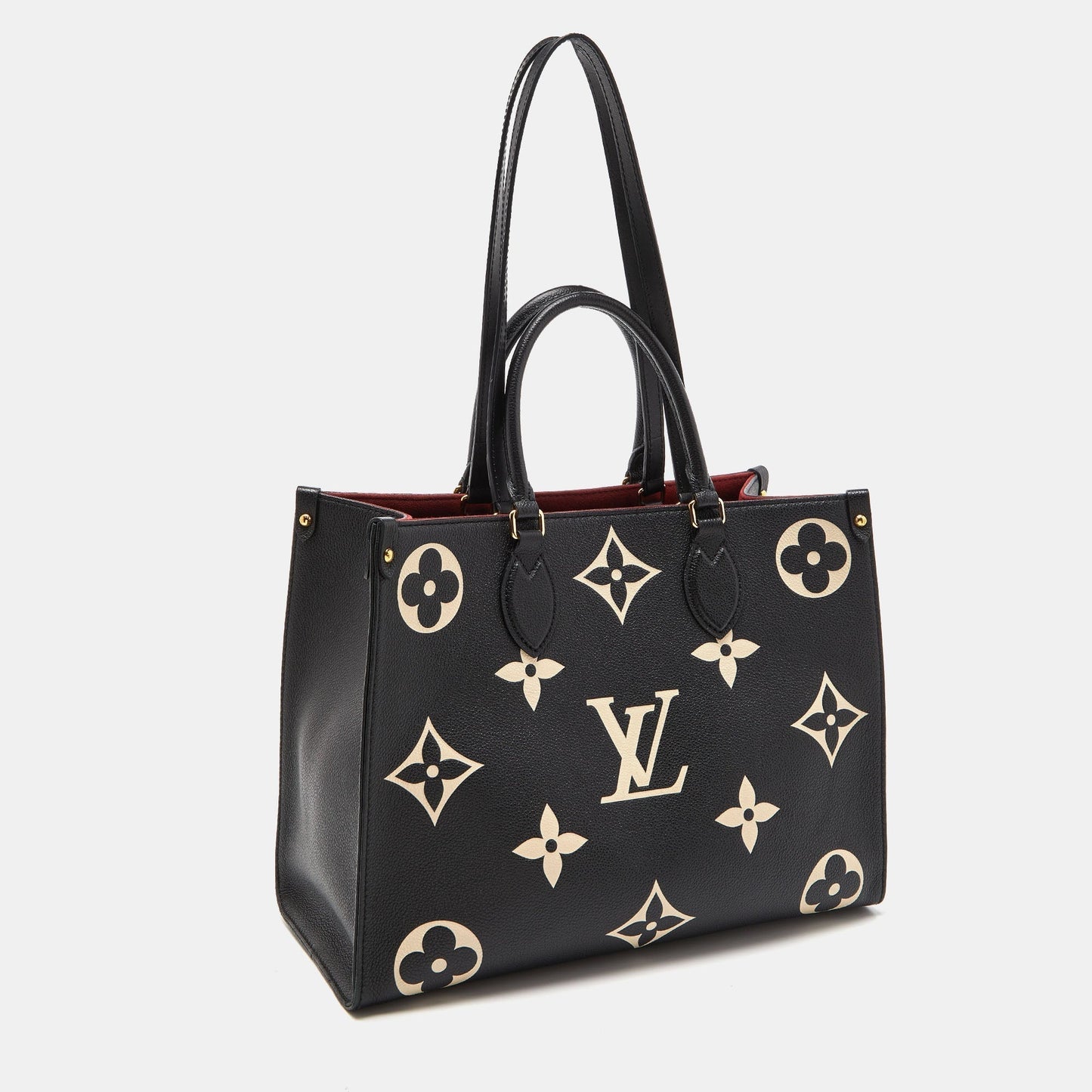 LOUIS VUITTON Bicolor Monogram Empriente Leather Giant Onthego MM Bag
