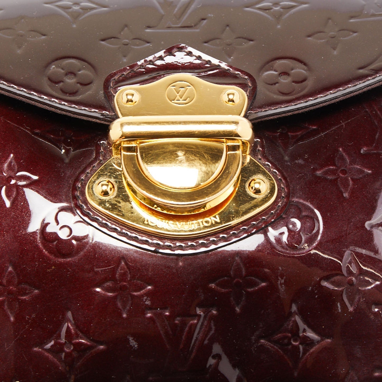 LOUIS VUITTON Amarante Monogram Vernis Mirada Bag