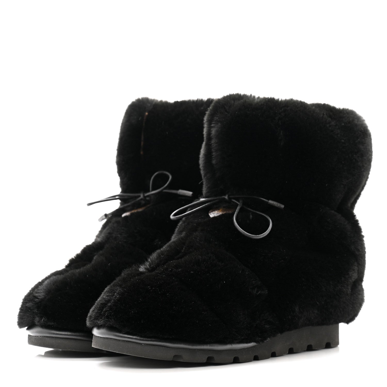LOUIS VUITTON MONOGRAM MINK SLIPPERS