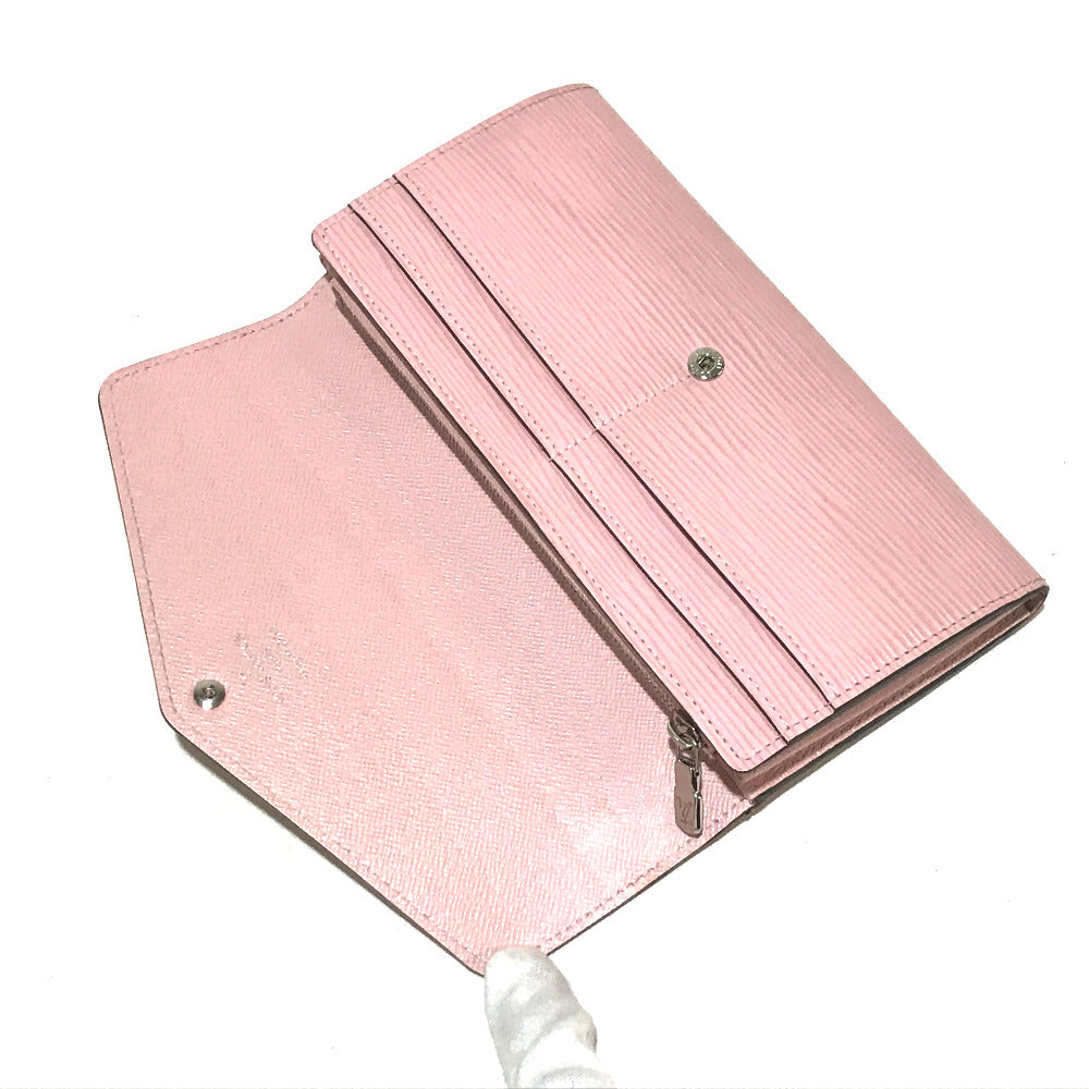LOUIS VUITTON Folded wallet M61394 Epi Leather pink Epi Portefeuille Sarah Women Used