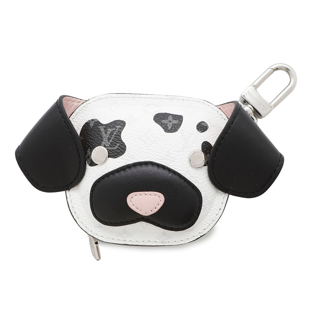 LOUIS VUITTON Bag Charmã»LV Dog Noir/White/PinkM02273 Monogram