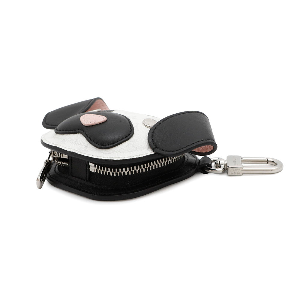 LOUIS VUITTON Bag Charmã»LV Dog Noir/White/PinkM02273 Monogram