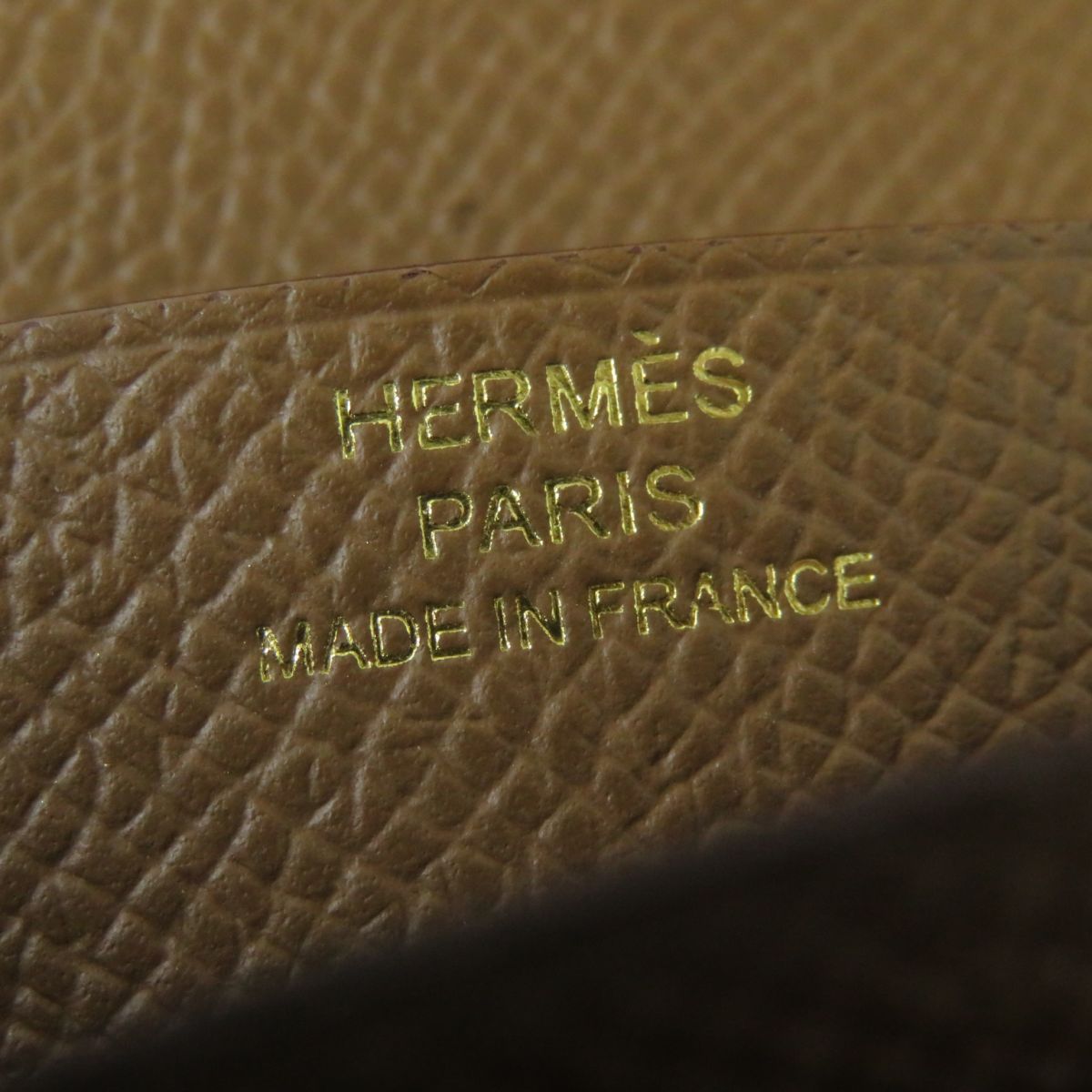 HERMES Long Wallet Purse Main?FEpsom Biscuit/Arzan Women Used